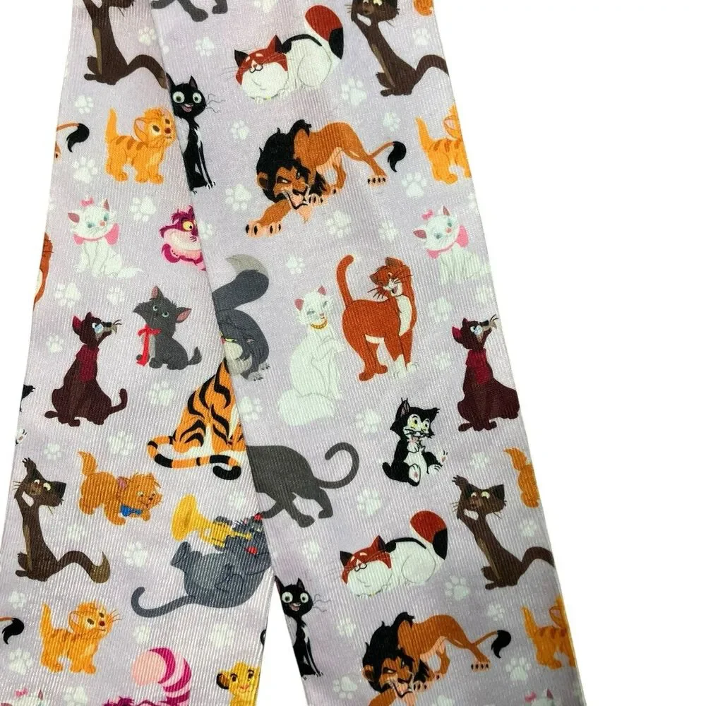 Disney Parks WMNS Socks Pink Cats Marie Simba Cheshire Aristocats Oliver Lucifer